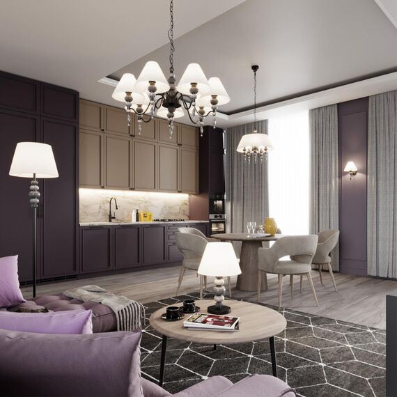 4896/1 MODERN ODL_EX23 163 черный матов./серый/молочный металл/керамика/ткань Подвес E27 1*60W SOCHI, изображение 3