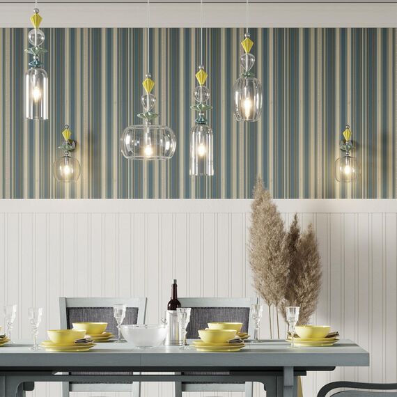 4893/1A CLASSIC ODL_EX22 197 хром/раноцветн./керамика/стекло Подвес E14 1*40W 4893/1A BIZET, изображение 3