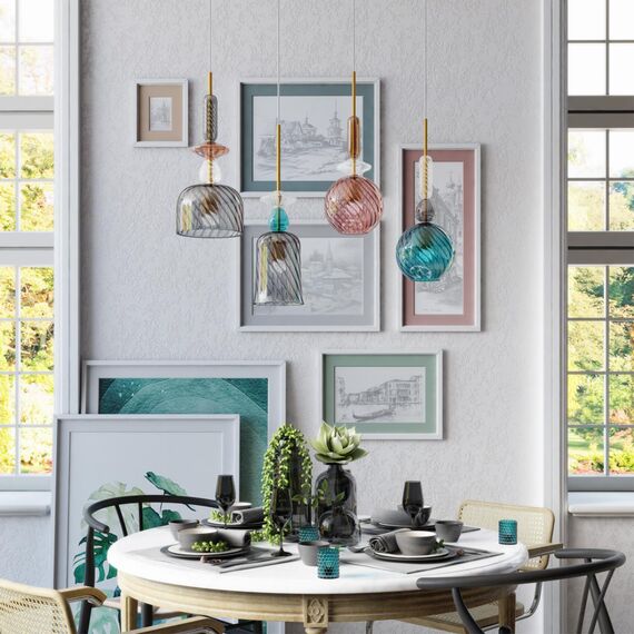 4862/1 PENDANT ODL21 373 розовый/золото Подвес E27 1*60W BELLA, изображение 3