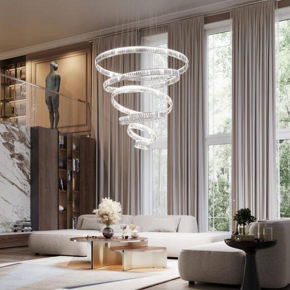 4930/260L L-VISION ODL24 611 хром/прозрачный металл/хрусталь Люстра LED 260W 4000K 30600Лм VEKIA, изображение 3