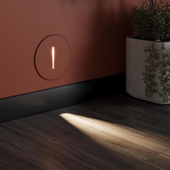 7081/3WL HIGHTECH ODL25 397 Подсветка лестницы круглая металл/гипс IP20 LED 3W 3000K 220V GIPS, изображение 3