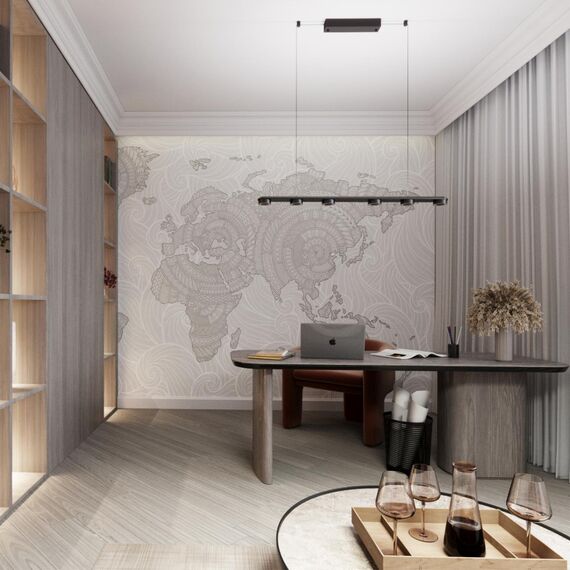 6631/64L HIGHTECH ODL24 277 металл/черный/акрил Подвесной линейный светильник IP20 LED 64W 1667Лм 3000K 220V с раздельным вкл. Верх/низ TURMAN, изображение 3