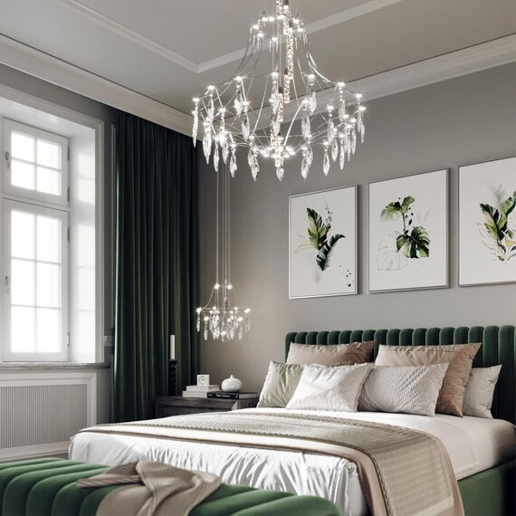 6699/51CL CLASSIC ODL_EX25 83 Потолочный светильник металл/хрустальметалл/нерж сталь IP20 LED 51W 4000K 220-240V FLAMENCO, изображение 3