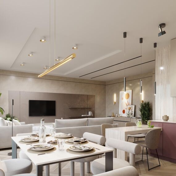 6644/45L HIGHTECH ODL24 301 античная бронза/металл/акрил Подвесной светильник IP20 LED 49W 3000K 220V MALI, изображение 3