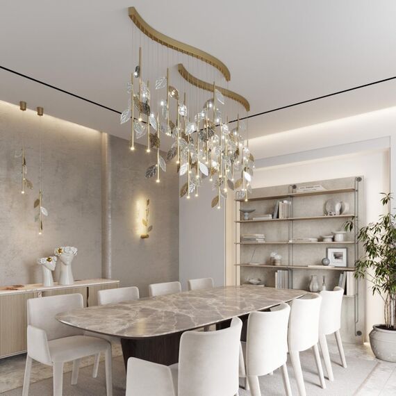 5445/1 L-VISION ODL_EX25 75 матов.золото/дымч/прозрачн/коньячн/бензинов/металл/стекло Подвес 2 в 1 1*G4 LED*3W 12V LISTVA, изображение 3