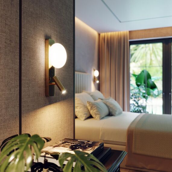 7050/5WL HIGHTECH ODL25 409 металл/металл бронза Настенный светильник IP20 LED 1*5W + 1*3W ALBERGO, изображение 3