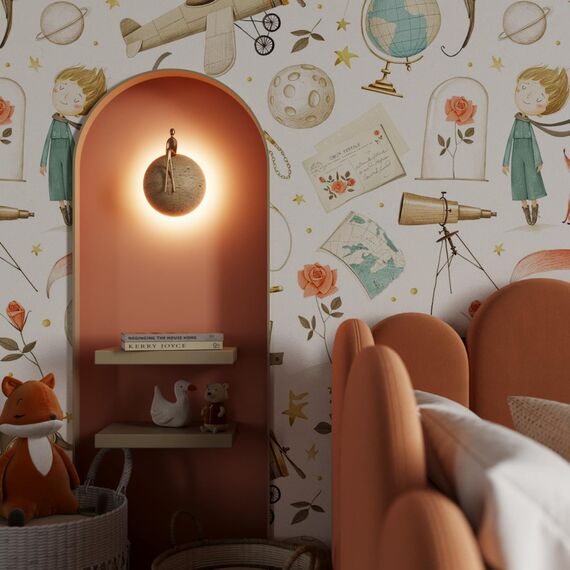 7011/5WL L-VISION ODL25 231 Настенный светильник латунь/камень IP20 LED 1*5W 3000K 220V CONFUCIUS, изображение 3