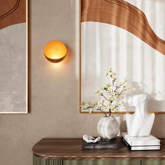 7004/7WL HIGHTECH ODL25 253 Настенный светильник золотой ice crack/акрил IP44 LED 7W Лм 3000K CRI > 90 VELA, изображение 3