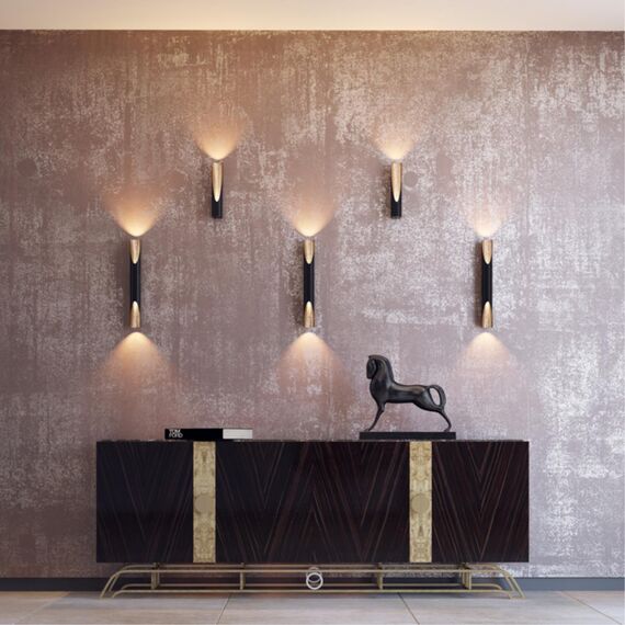 6671/8WL HIGHTECH ODL19 357 металл/черный с золотым фольгированием Настенный светильник LED 8W 3000К WHITNEY (ВМЕСТО 3816/8WL), изображение 3