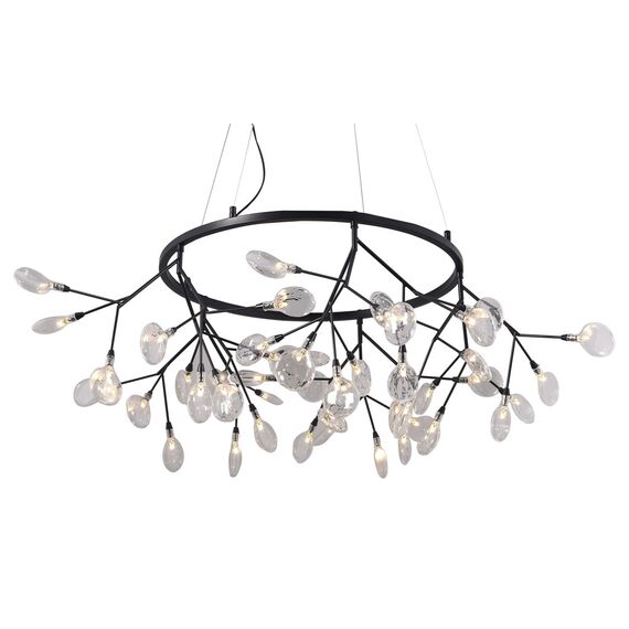 Светильник подвесной Crystal Lux EVITA SP45 D BLACK/TRANSPARENT, изображение 2