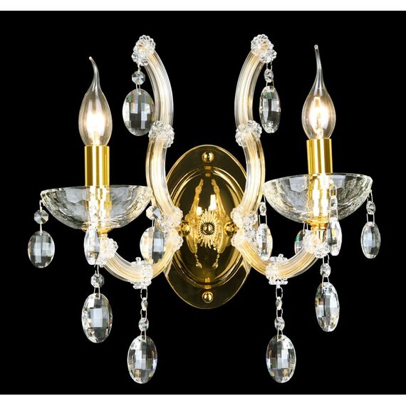 Бра Crystal Lux HOLLYWOOD AP2 GOLD, изображение 2