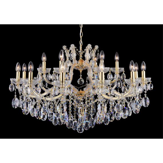 Люстра Crystal Lux HOLLYWOOD SP12+6 GOLD, изображение 2