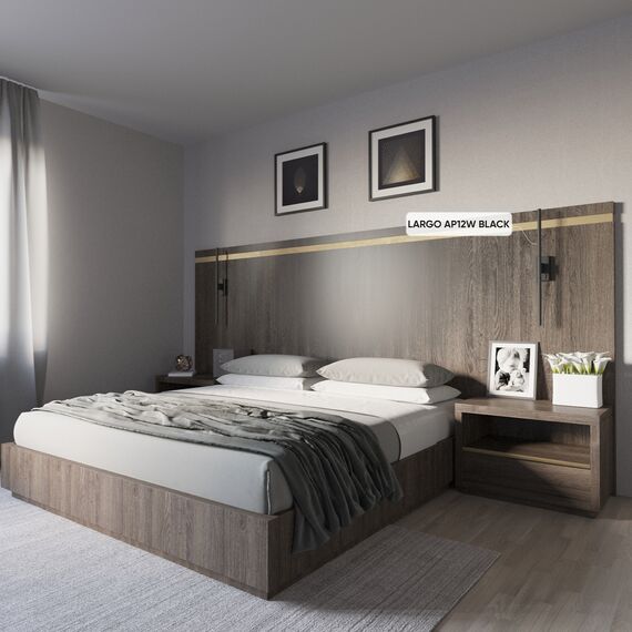 Бра Crystal Lux LARGO AP12W BLACK, изображение 6