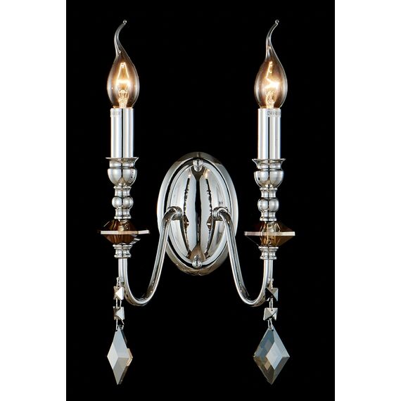 Бра Crystal Lux MERCEDES AP2 CHROME/SMOKE, изображение 2