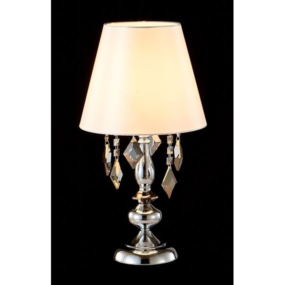 Настольная лампа Crystal Lux MERCEDES LG1 CHROME/SMOKE, изображение 2