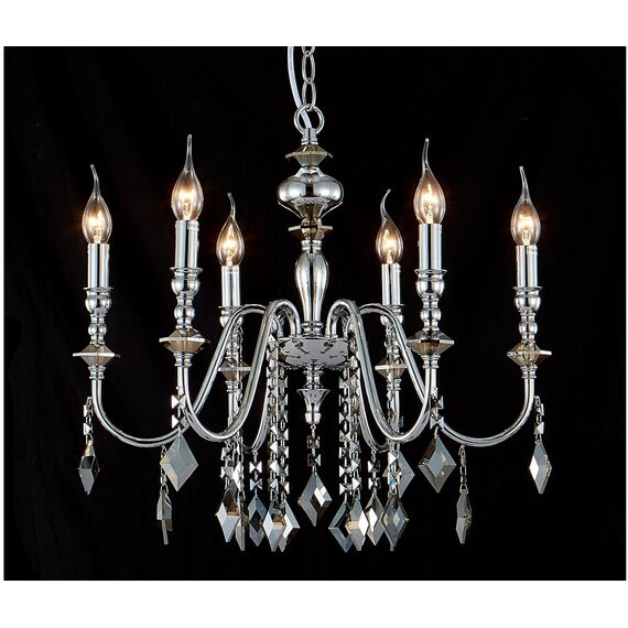 Люстра Crystal Lux MERCEDES SP6 CHROME/SMOKE, изображение 2