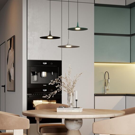 7037/12L HIGHTECH ODL25 305 темно-зеленый/металл/акрил Подвесной светильник IP20 LED 12W 3000K AC90-260V SOMBRA, изображение 3