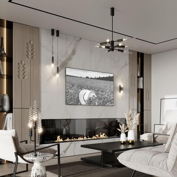 5459/4WL L-VISION ODL_EX26 черный глянцевый/прозрачн./металл/стекло Настенный светильник LED 4W 3000K 145Лм KOLOS, изображение 3