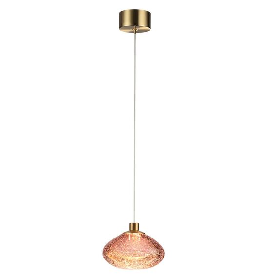 7043/4L L-VISION ODL25 413 Подвесной светильник бордовый/бронз/металл/стекло IP20 LED 4W 3000K 220V MELA, изображение 3