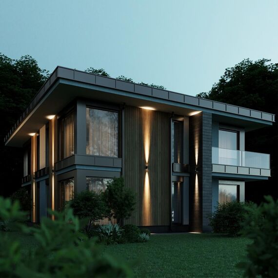 7071/15WL NATURE ODL25 723 Настенный светильник металл/стекло IP65 LED 15W 3000K 15° AC85~265V LONG, изображение 3