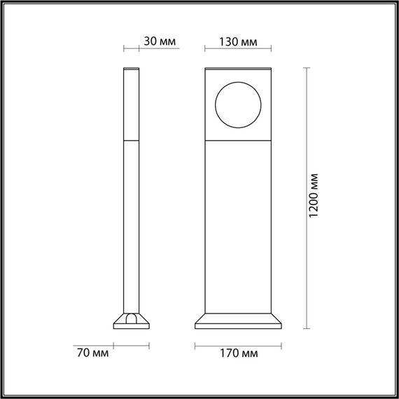 6653/10GA NATURE ODL24 623 черный/металл Уличный светильник IP65 LED 4000K AC85-265V COMO, изображение 2