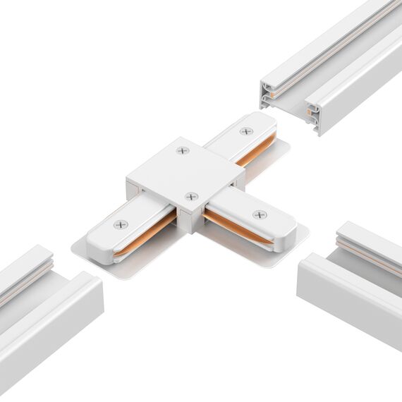 Соединитель T-образный (однофазный) Crystal Lux CLT 0.211 08 WH, изображение 4
