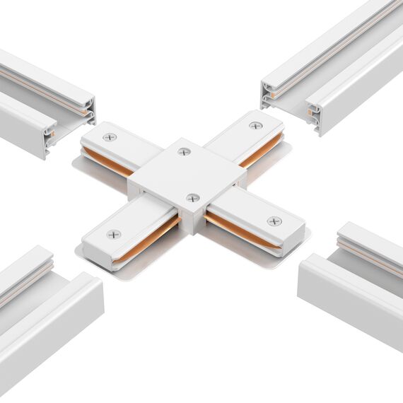 Соединитель X-образный (однофазный) Crystal Lux CLT 0.211 09 WH, изображение 4