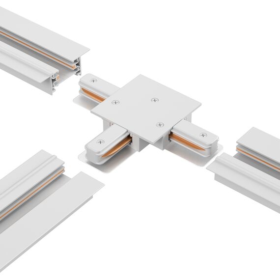 Соединитель Т-образный (однофазный) для встраиваемого шинопровода Crystal Lux CLT 0.2211 02 WH, изображение 3