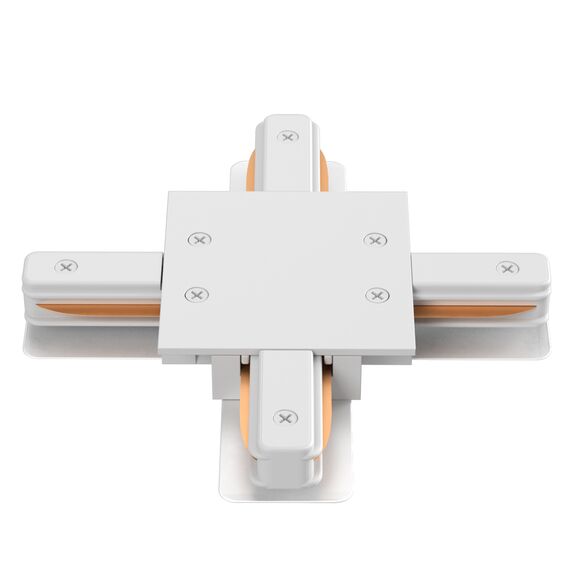 Соединитель X-образный (однофазный) для встраиваемого шинопровода Crystal Lux CLT 0.2211 04 WH, изображение 3