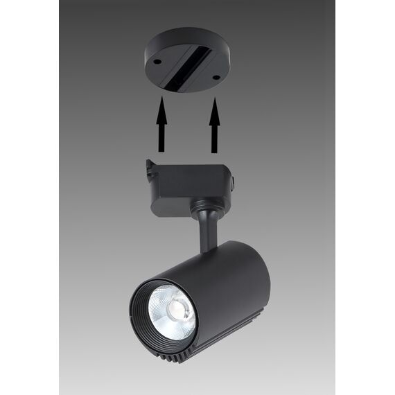 Основание для самостоятельного монтажа трековых однофазных светильников Crystal Lux CLT 0.213 01 WH, изображение 2