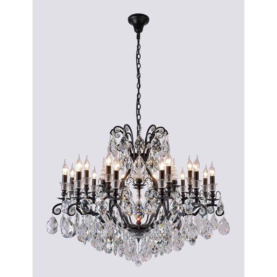 Люстра Crystal Lux MAGNIFICO SP19 BLACK/TRANSPARENT, изображение 2