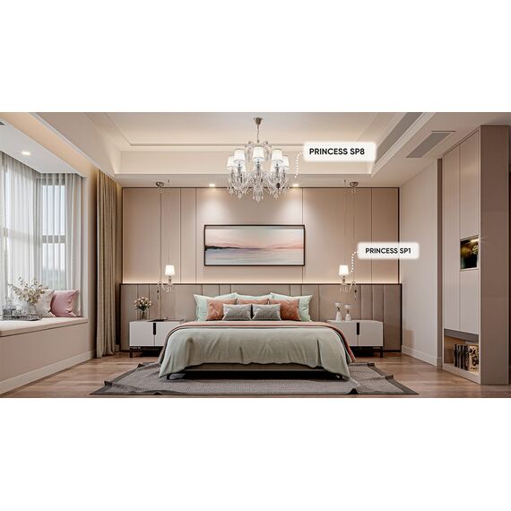 Люстра Crystal Lux PRINCESS SP8, изображение 2