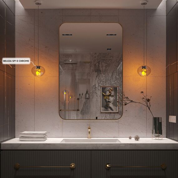 Светильник подвесной Crystal Lux BELEZA SP1 E CHROME, изображение 5