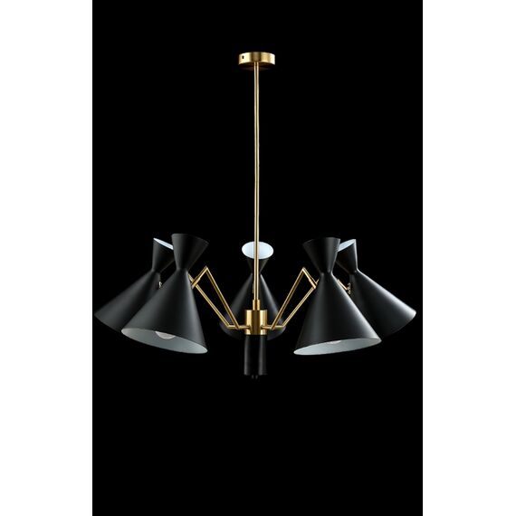 Люстра Crystal Lux JOVEN SP5 GOLD/BLACK, изображение 3