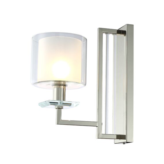 Бра Crystal Lux NICOLAS AP1 NICKEL/WHITE, изображение 2