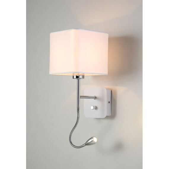 Бра Crystal Lux PACO AP2 CHROME/WHITE, изображение 2