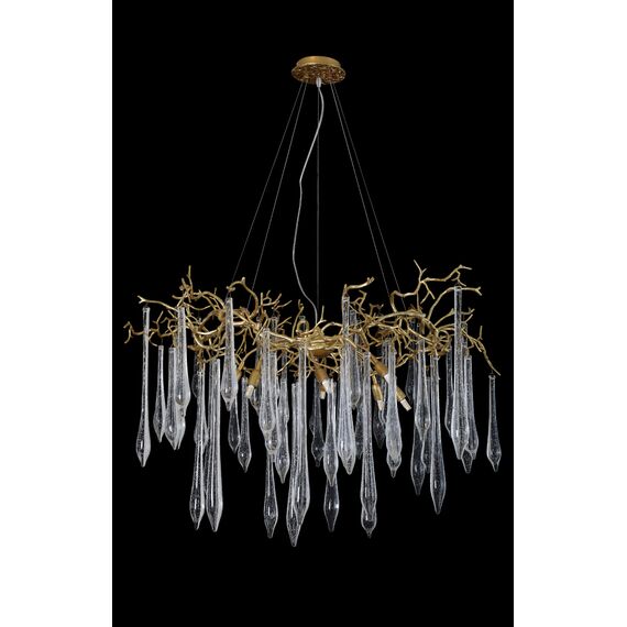 Люстра Crystal Lux REINA SP8 D1000 GOLD PEARL, изображение 3