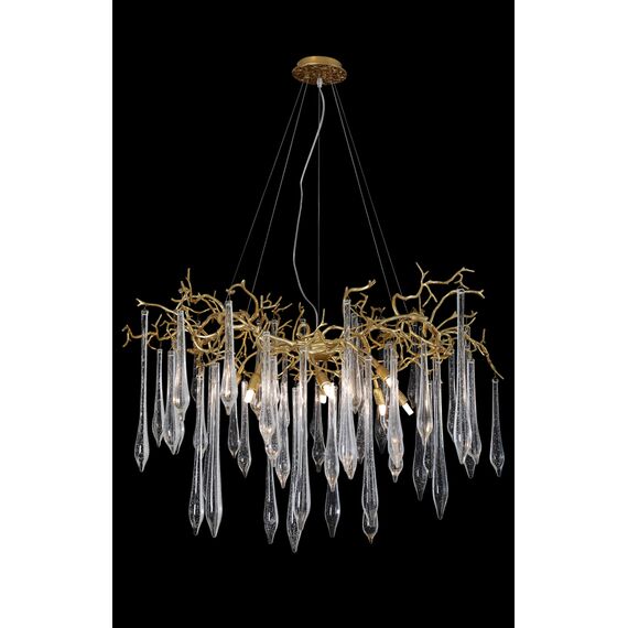 Люстра Crystal Lux REINA SP8 D1000 GOLD PEARL, изображение 2