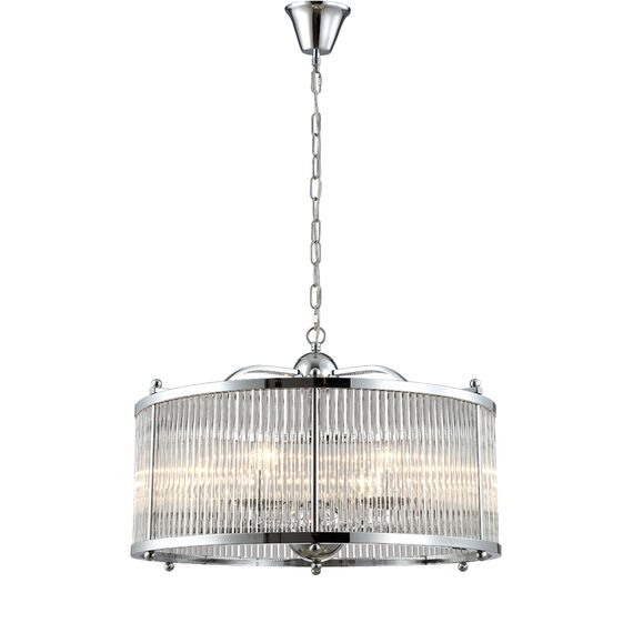 Люстра Crystal Lux TADEO SP6 D600 CHROME/TRANSPARENTE, изображение 2