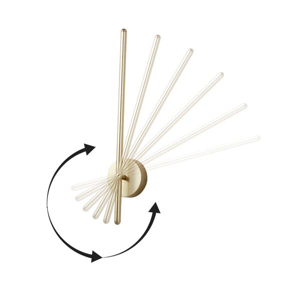 Поворотный настенный светильник Crystal Lux VERDE AP L1000 GOLD, изображение 3