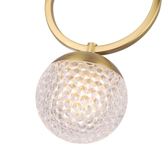 Светильник подвесной Crystal Lux CAROLINA SP1 V1 BRASS, изображение 3