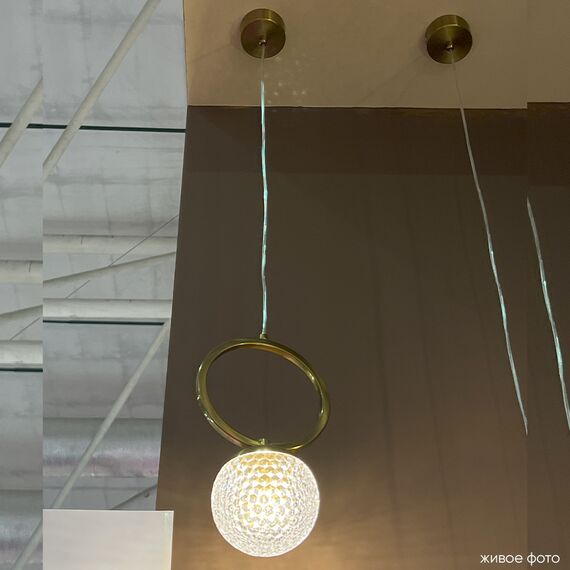 Светильник подвесной Crystal Lux CAROLINA SP1 V1 BRASS, изображение 4