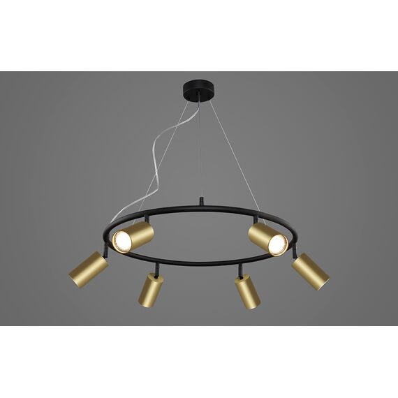 Светильник подвесной Crystal Lux CLT 015C6 D600 BL-GO, изображение 2