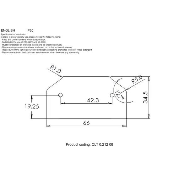 Заглушка для профиля-адаптера в натяжной потолок для однофазного шинопровода Crystal Lux CLT 0.212 06, изображение 3