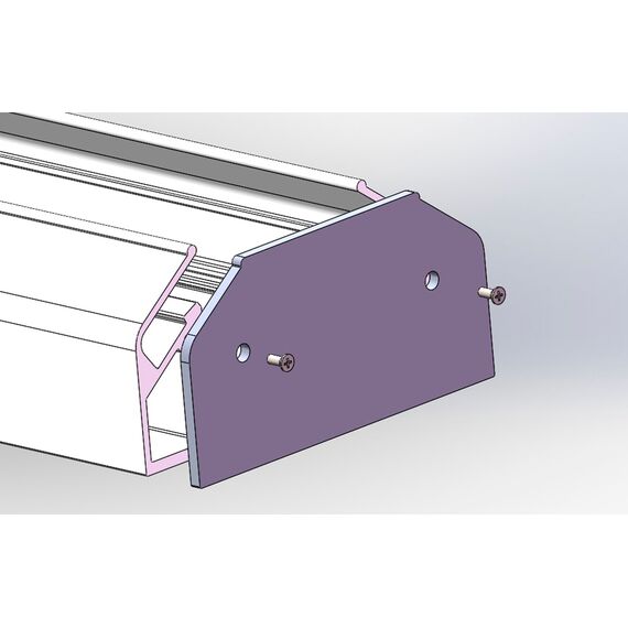 Заглушка для профиля-адаптера в натяжной потолок для однофазного шинопровода Crystal Lux CLT 0.212 06, изображение 2
