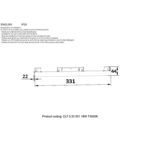 Светильник трековый магнитный Crystal Lux CLT 0.33 001 18W WH T4000K, изображение 3