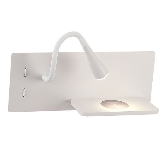 Бра Crystal Lux CLT 217W Qi+USB WH, изображение 2