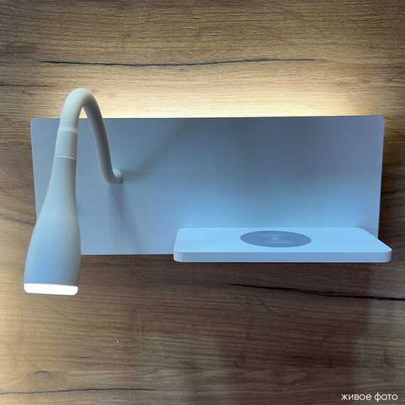 Бра Crystal Lux CLT 217W Qi+USB WH, изображение 6