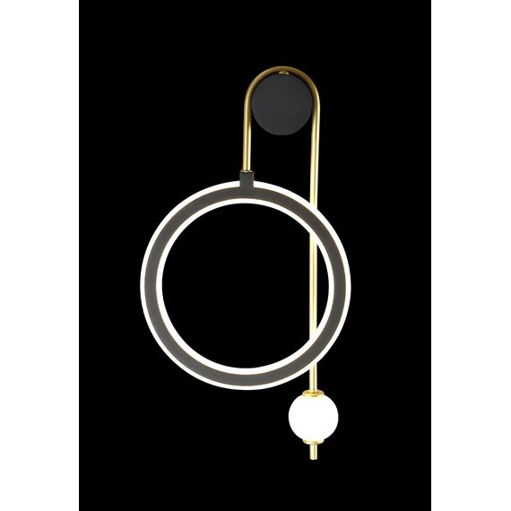 Бра Crystal Lux CORIDA AP25W LED BLACK/GOLD, изображение 4