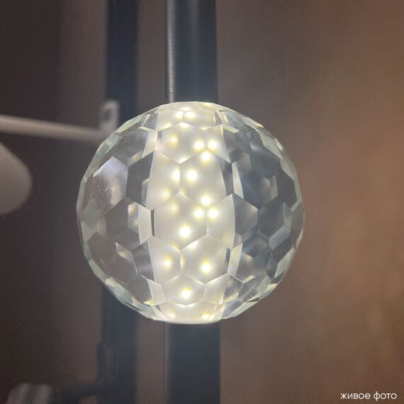 Светильник подвесной Crystal Lux ELVIRA SP8W LED 4000K BLACK, изображение 5